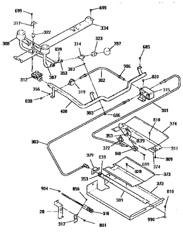 Burner section