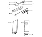 Eureka 9334DT handle and bag housing diagram