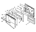 KitchenAid KEBS277YAL3 upper and lower oven door diagram