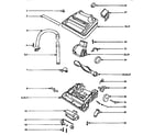 Eureka 9875B/BT nozzle and motor assembly diagram