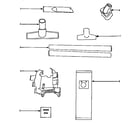 Eureka 9875B/BT attachment parts diagram