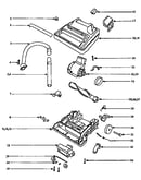 Nozzle and motor assembly