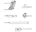 Eureka 9834B/BT attachment parts diagram