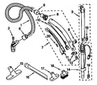 Kenmore 11632725900 hose and attachment diagram