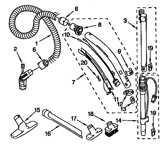 Hose and attachment