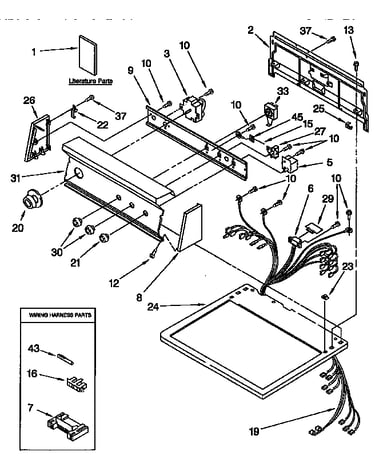 Top and console parts