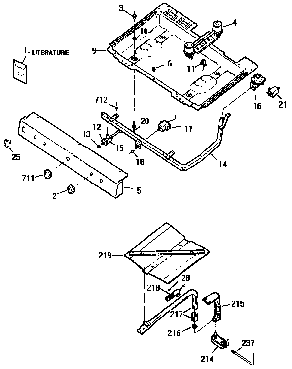 Burner section