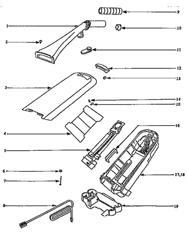 Handle and bag housing