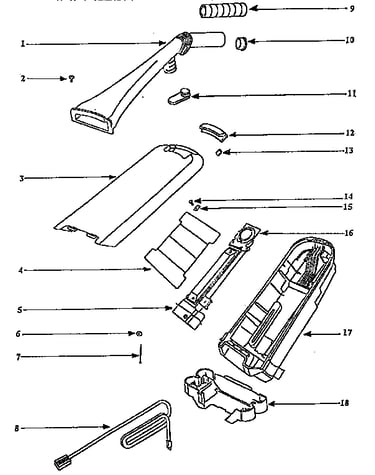 Handle and bag housing