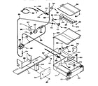 Kenmore 9113674590 broiler and oven burner section diagram