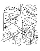 Broiler and oven burner section