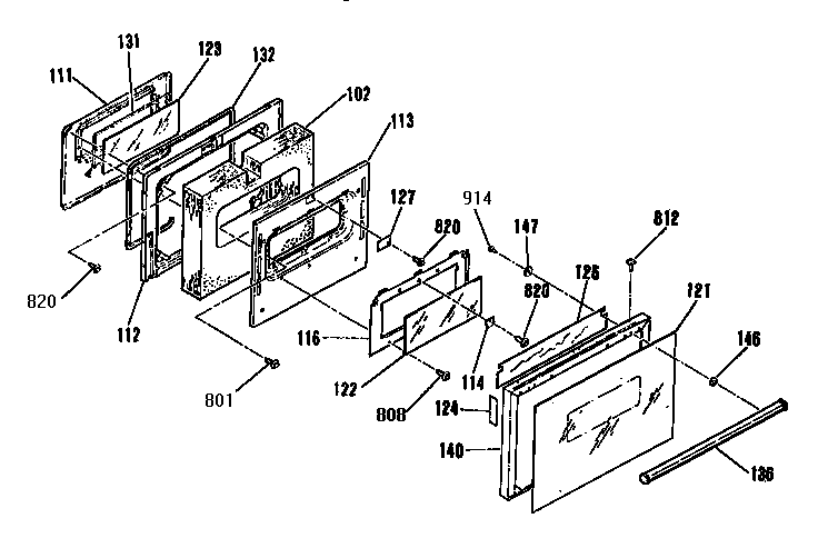 OVEN DOOR SECTION