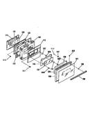 Oven door section