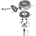 Craftsman 536886120 recoil starter 590707 (71/143) diagram