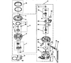 KitchenAid KUDD230B0 pump and motor diagram