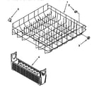 KitchenAid KUDD230B0 lower rack diagram