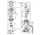 KitchenAid KUDI230BW0 pump and motor diagram