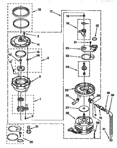 Pump and motor