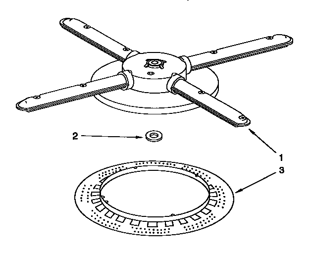 Lower washarm and strainer