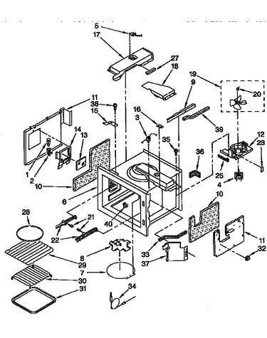 Cabinet and stirrer