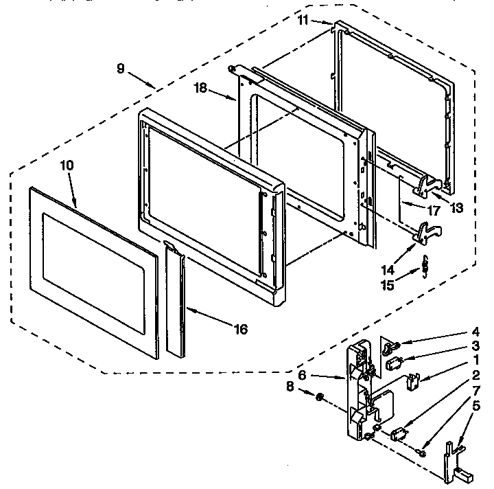 DOOR AND LATCH