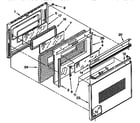 KitchenAid KEMS306XBL0 oven door diagram