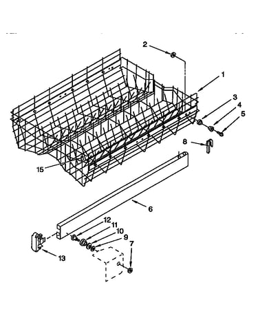 Upper rack and track