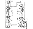 KitchenAid KUDF230BWH0 pump and motor diagram