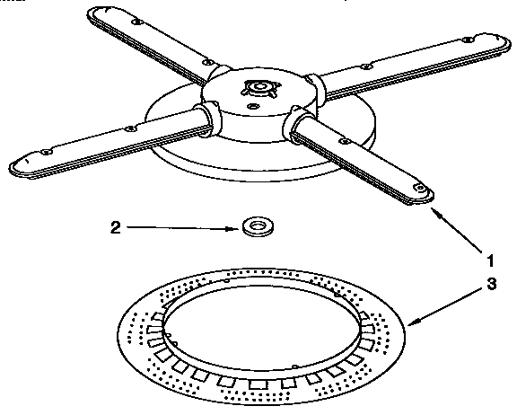 Lower washarm and strainer