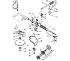 McCulloch EAGER BEAVER III-SL 15-400032-06 shaft / shield / cutter assembly diagram