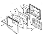 KitchenAid KEBI171YBL1 oven door diagram