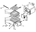 KitchenAid KEBS107YAL1 internal oven diagram