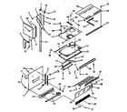Kenmore 9117898512 upper oven pedestal section diagram
