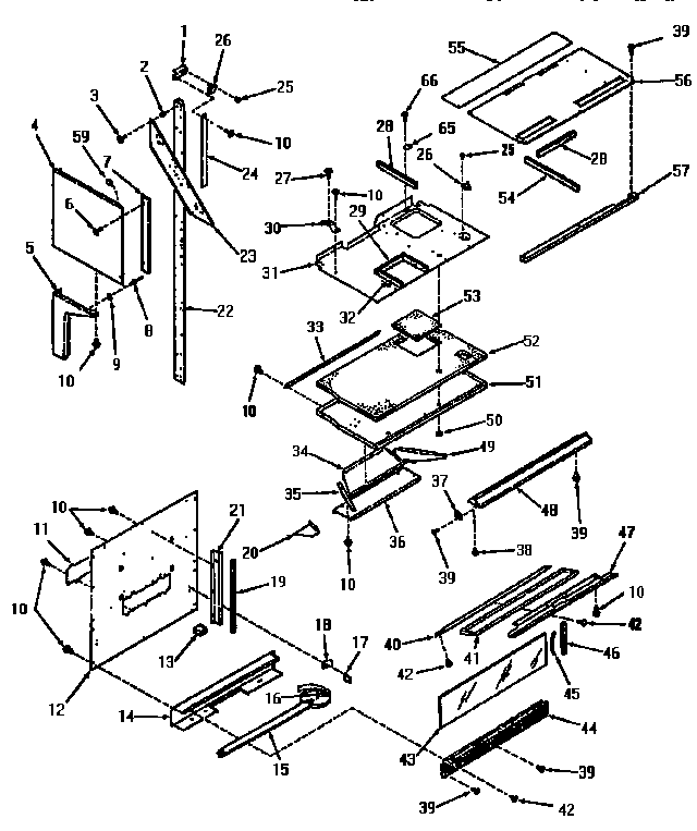 Upper oven pedestal section