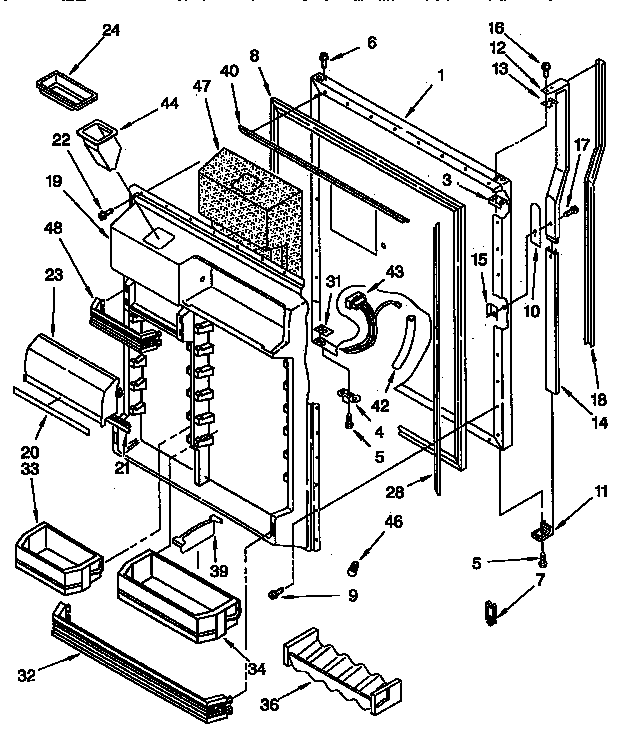 Refrigerator door
