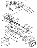 Motor and ice container