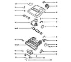 Eureka 9206AT nozzle and motor assembly diagram