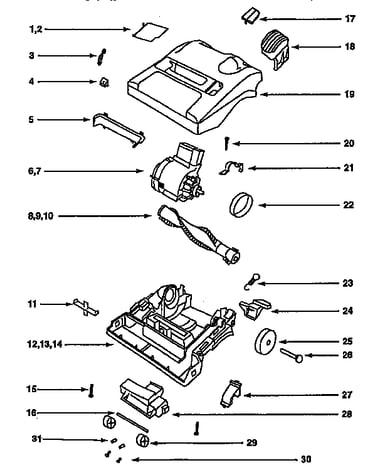 Nozzle and motor assembly