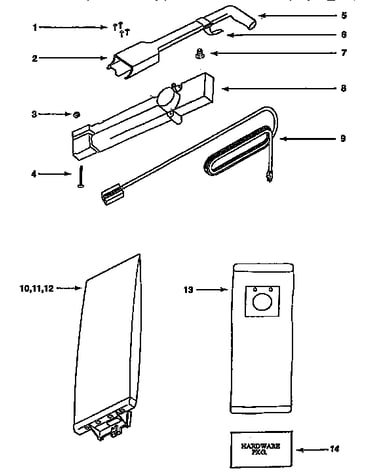 Handle and bag housing