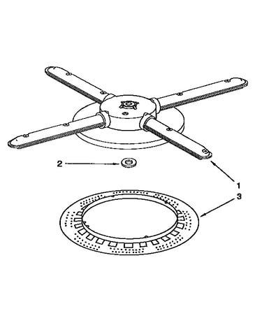 Lower washarm and strainer