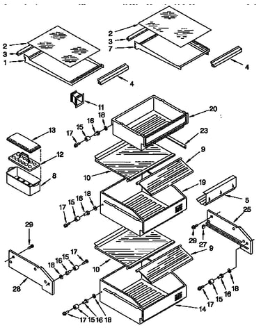 Refrigerator shelf