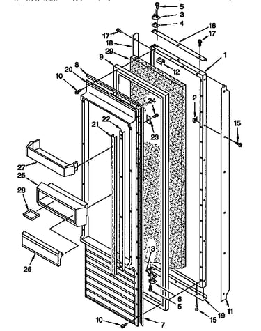 Refrigerator door
