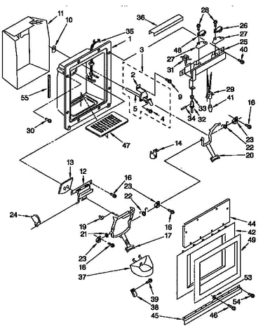 Dispenser and front