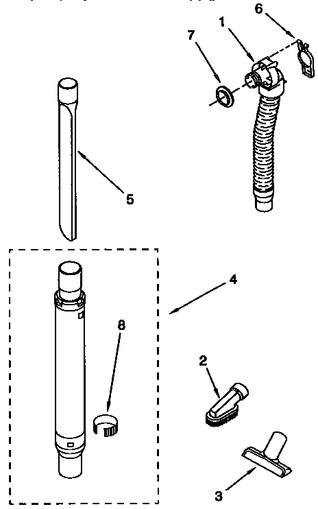 Hose and attachment
