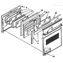 KitchenAid KEMS306XBL2 oven door diagram