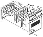 KitchenAid KEMS306XBL2 oven door diagram