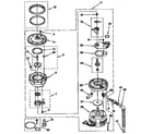 KitchenAid KUDJ230YAL2 pump and motor diagram