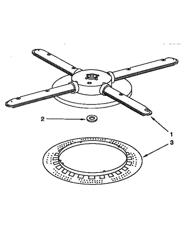 Lower washarm and strainer