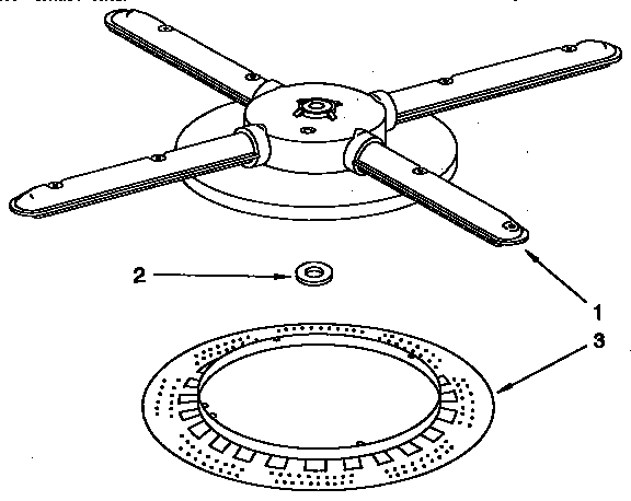 Lower washarm and strainer
