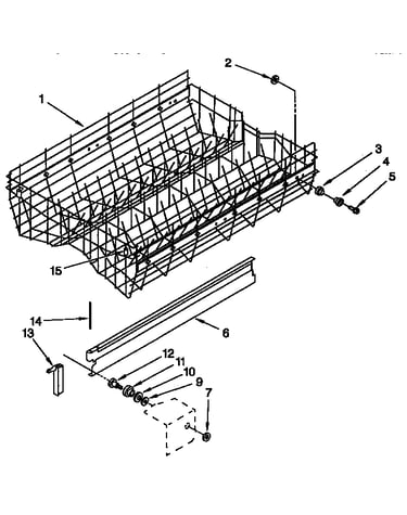 Upper rack and track